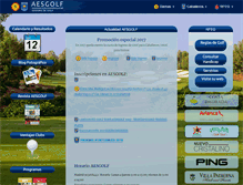 Tablet Screenshot of aesgolf.com